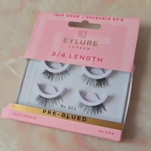 Brand New Unused Eylure London 3/4 Length Pre-glued Lashes No. 003